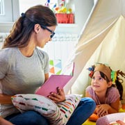 15 hours of free childcare are available each week to virtually all 3 & 4-year-olds living in England.