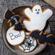 Halloween-themed cookies are always popular with children and are pretty easy to make!