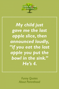 A funny anecdote by the parent of a 4-year-old