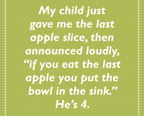 A funny anecdote by the parent of a 4-year-old