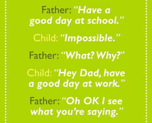 A funny quote about parenthood