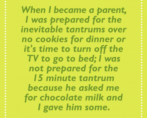 Amusing anecdote about the trials of parenthood