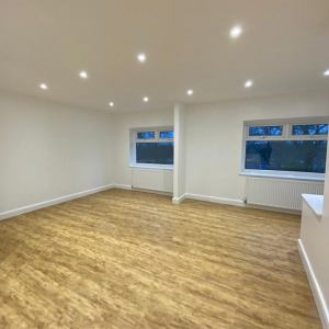 The luxury flooring and white painted walls, ceiling and skirting have really freshened up the nursery upstairs.