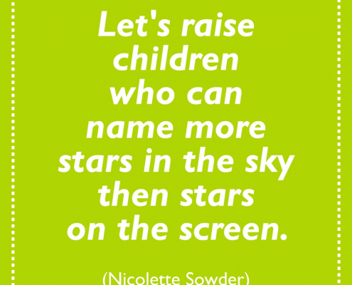 Another inspiring quotation about nature and children.