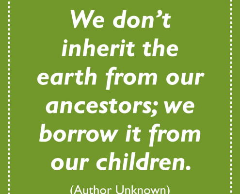 An inspirational quote about nature in childhood.