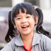 Playing is fun and makes children happy. That's important!