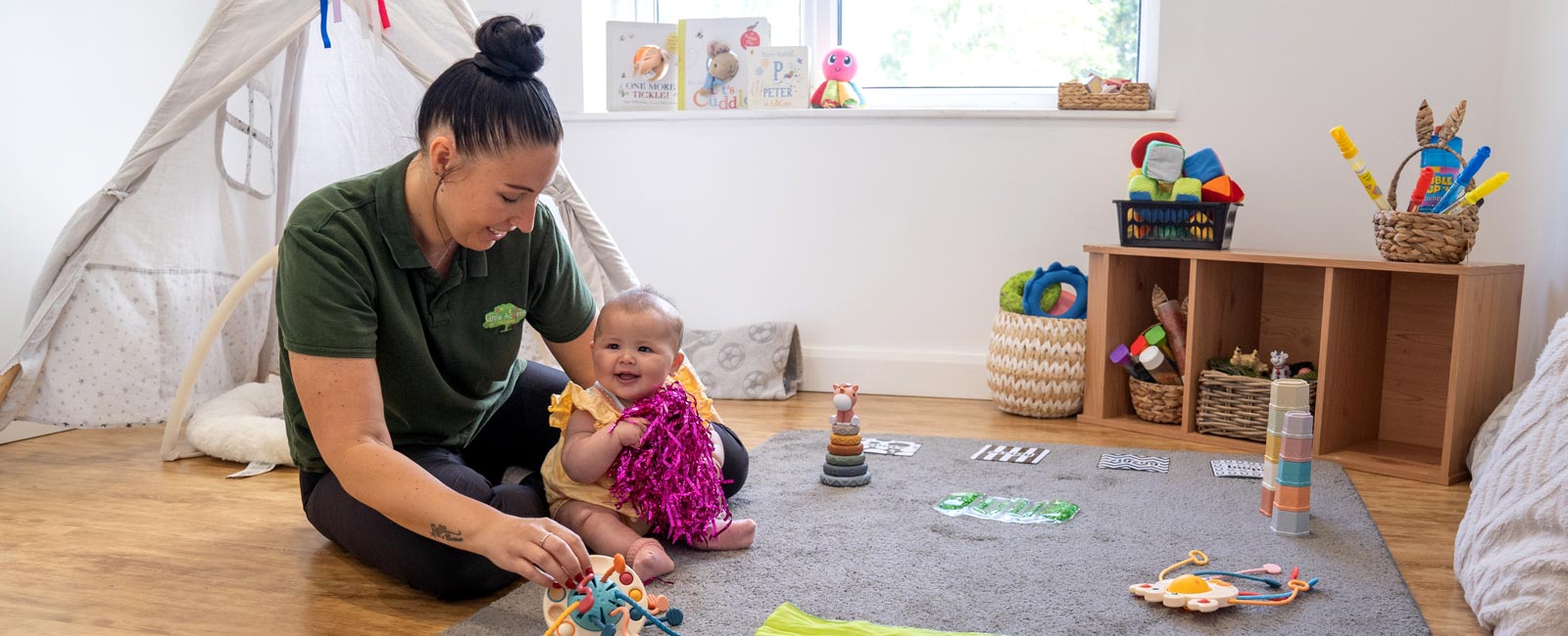 Babies and children at Little Acorns Nursery benefit from a warm, homely, and caring environment that's relaxed and nurturing.
