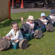 Our extensive outdoor space is a wonderful area for children to explore, discover, play, and learn.