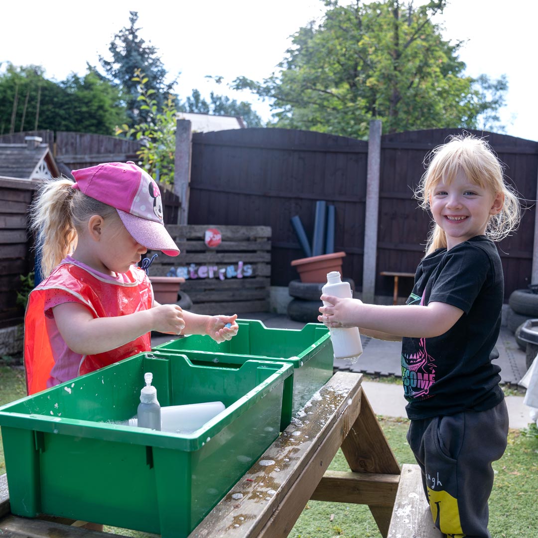 All 7 areas of the EYFS are addressed in our learning and development programme for each child.