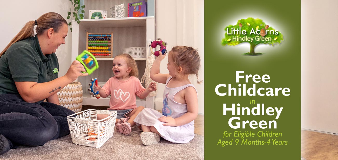 Free Childcare in Hindley Green — for Children 9 Months to 4 Years