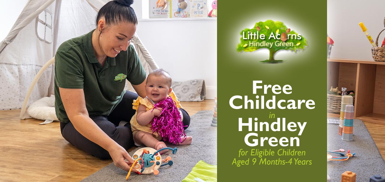 Free Childcare in Hindley Green — for Children 9 Months to 4 Years