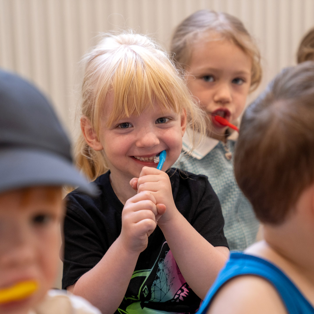 We accept babies, toddlers and children under five.