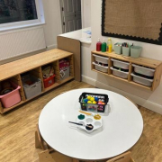 One of the creative areas in the newly-refurbished nursery.