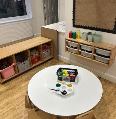 One of the creative areas in the newly-refurbished nursery.