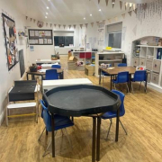 View of our large preschool room for 3- and 4-year-olds.