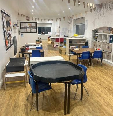 View of our large preschool room for 3- and 4-year-olds.