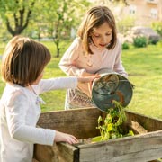 Children will first need to choose somewhere for their compost heap. 